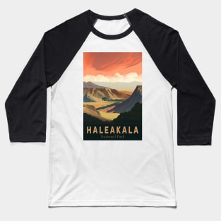 Haleakala National Park Travel Poster Baseball T-Shirt